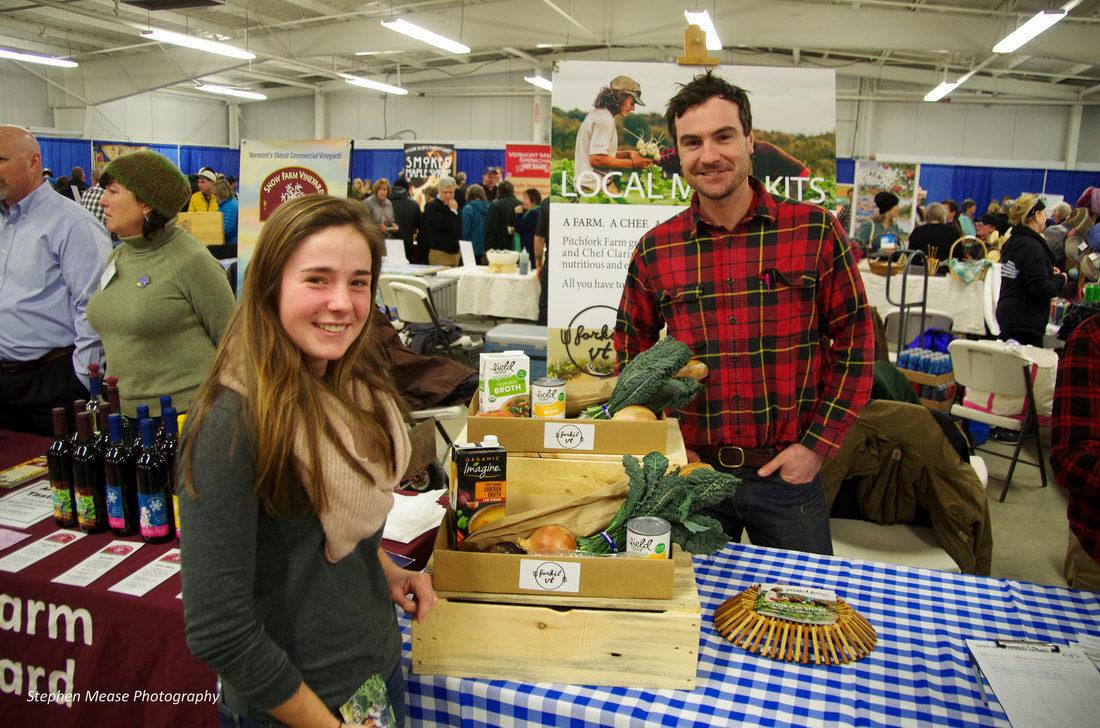 VT Farm Show vendor with produce